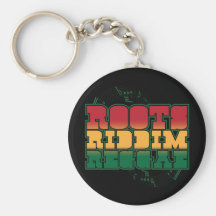 Roots Riddim Reggae Keychain
