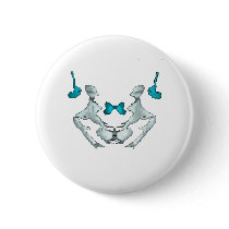 Rorschach Blot Pinback Buttons