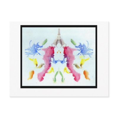 Rorschach Inkblot 10.0 Post Card by djskagnetti