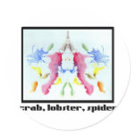 Rorschach Inkblot 10 stickers