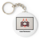 Rorschach Inkblot 2 keychains