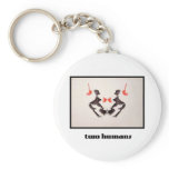 Rorschach Inkblot 3 keychains