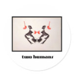 Rorschach Inkblot 3 stickers