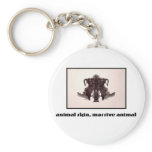Rorschach Inkblot 4 keychains