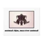 Rorschach Inkblot 4 postcards