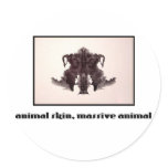 Rorschach Inkblot 4 stickers