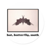 Rorschach Inkblot 5 stickers