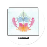 Rorschach Inkblot 8 stickers