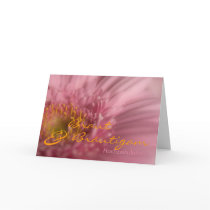 Rosa Gerbera • Save the Date Karte Greeting Card