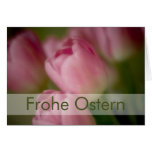Rosa Tulpen • Osterkarte Greeting Card