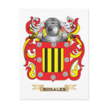 Rosales Coat of Arms (Family Crest) Postcard