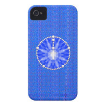 Rosary Dream Catcher Blue iPhone 4 Cases