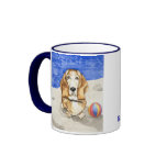 Roscoe goes to the Beach Mugs