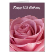 Rose 65th Birthday Card