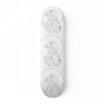 Rose and Bud Skate Deck