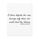 Rose and Thorn quote postcards