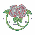 Rose Art Nouveau embroidered shirts