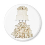 Rose Base Wedding Cake magnets