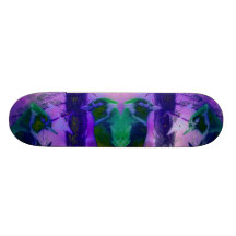 Rose Birds – Violet & Pink Cycle Skate Board Deck