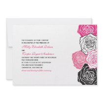 Rose Blossom Wedding Invitation
