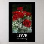 Rose Bouquet Anti-Valentines Demotivational Poster posters
