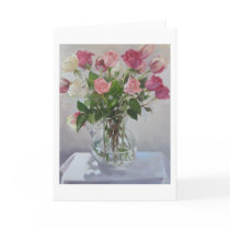 "Rose Bouquet" Blank Greeting Card