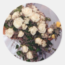 Rose Bouquet Envelope Seal Sticker