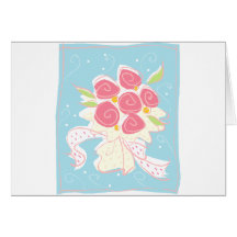 Rose bouquet greeting card