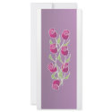 Rose bouquet with purple background rack cards