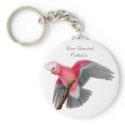 Rose Breasted Cockatoo Keychain