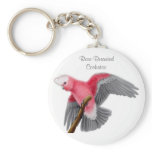 Rose Breasted Cockatoo Keychain