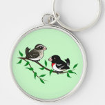 Rose-breasted Grosbeak Couple Key Chains