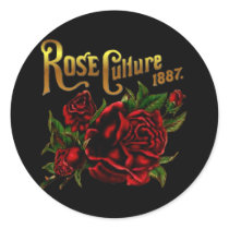 Rose Culture 1887 Round Stickers
