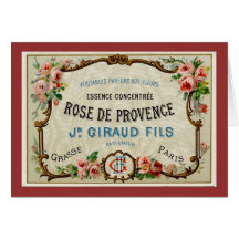 Rose de Provance a French Perfume Greeting Card