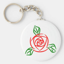 Rose Design Keychains