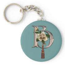 Rose Elegance Monogram B