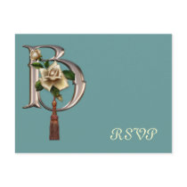 Rose Elegance Monogram B