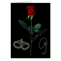 ROSE FOR A DOMME GREETING CARDS