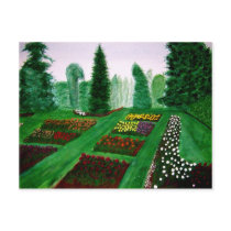 Rose Garden, Portland, Oregon watercolor painting Post Cards