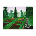 Rose Garden, Portland, Oregon watercolor painting postcards