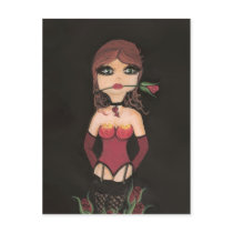 Rose Girl Quantum Cutie Girl Post Card