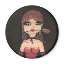 Rose Girl  Quantum Cutie GirlMagnet