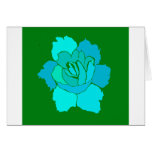 ROSE GREEN GREETING CARD