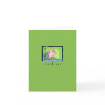 Rose green Thank You Note Card