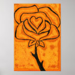 Rose Heart Art Print
