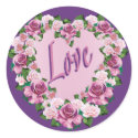 ROSE HEART LOVE STICKER