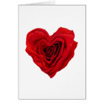 Rose Heart Shape - Greeting Card