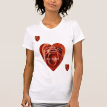 Rose, heart t-shirt