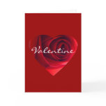 Rose Heart Valentine Greeting Cards