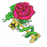Rose Key Sticker